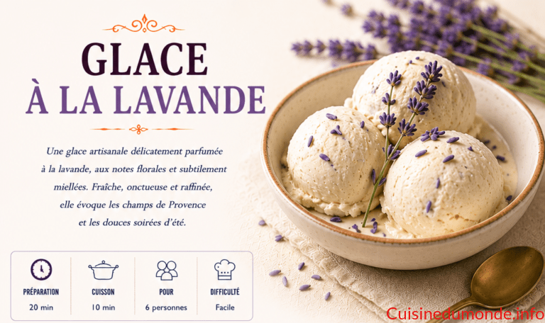 Glace à la lavande