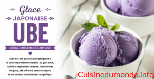 Glace japonaise violette à l&rsquo;ube