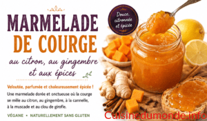 Marmelade de courge au citron et gingembre