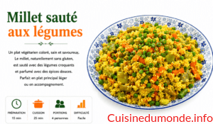 Millet sauté aux légumes