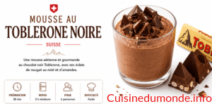 Mousse au Toblerone noire