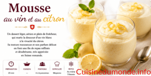 Mousse au vin et au citron