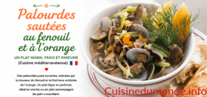 Palourdes sautées au fenouil et à l&rsquo;orange