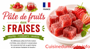 Pâte de fruits aux fraises