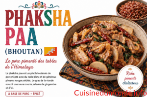 Phaksha Paa — porc pimenté du Bhoutan