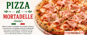 Pizza et mortadelle