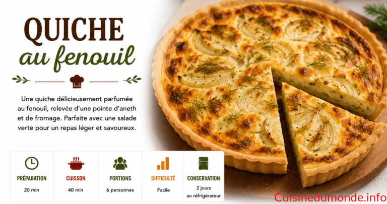 Quiche au fenouil