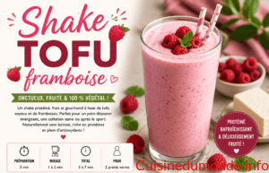 Shake de tofu framboise