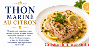 Thon mariné au citron