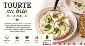 Tourte au brie farcie