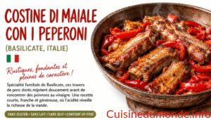 Costine di maiale con i peperoni