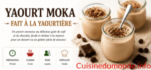 Yaourt moka fait à la yaourtière