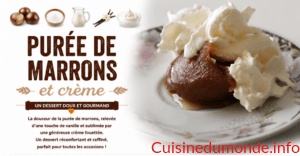 Purée de marrons et crème