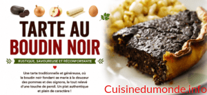 Tarte au boudin noir