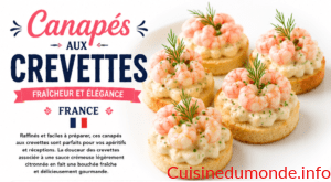 Canapés aux crevettes