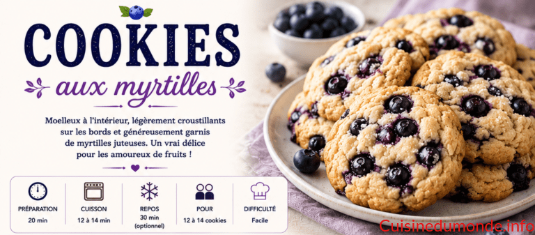 Cookies aux myrtilles