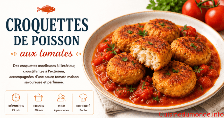 Croquettes de poisson aux tomates