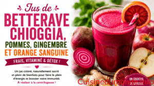 Jus de betterave Chioggia, pommes, gingembre et orange sanguine