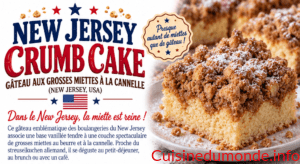 New Jersey crumb cake – gâteau aux grosses miettes