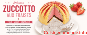 Zuccotto aux fraises