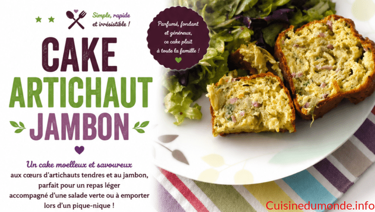 Cake artichaut jambon